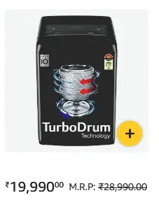 LG TurboDrum 8kg 5 Star top load washing machine