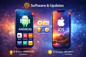 Smartphone software update support and operating system longevity